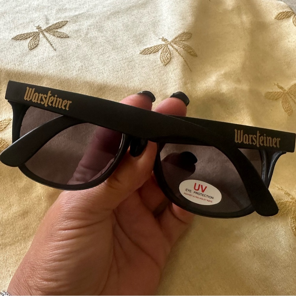 Warsteiner German Beer Black Retro Sunglasses / Party Glasses. New.